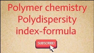 Polydispersity indexformula [upl. by Wun]