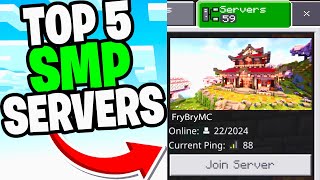 Top 5 SMP Servers Minecraft Bedrock Edition 121 [upl. by Notyrb]