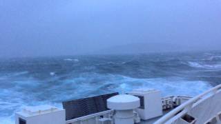 Force 10 winds Lerwick to Aberdeen ferry crossing March 15 [upl. by Etana]