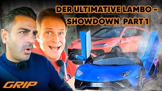 Laut schnell teuer 🤪🤑 Aventador LP 7804 Ultimae Roadster vs Urus Performante  Part 1  GRIP [upl. by Saiff]