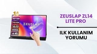 Zeuslap ZL14 Lite Pro Taşınabilir Monitör İncelemesi [upl. by Kata770]