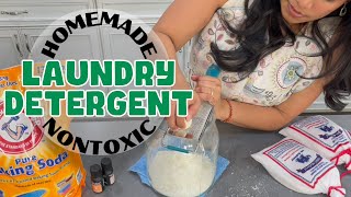 EASY Laundry Detergent amp Softener DIY  Clean alternative w nontoxic chemicals 🫧🎽🩳 [upl. by Jess325]