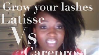 Latisse vs Careprost review a side by side comparison How to grow your lashes [upl. by Sofie]