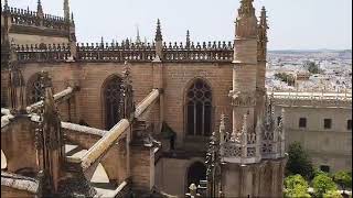 BRASILEIRO NA ESPANHA SEVILHA  Vista de cima da catedral [upl. by Lucias670]