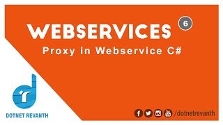 Creating Client Proxy in Web Service AspNet C  Part6 [upl. by Narag]