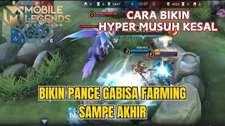 CARA BIKIN MUSUH KESAL GABISA FARMING PAKE HILDA  MOBILE LEGENDS mlbb hilda lancelot [upl. by Yesdnil966]