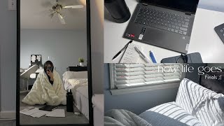 HOW LIFE GOES 💿 slice of life finals week studying like crazy uni life gatech vlog [upl. by Aleafar374]