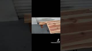 Live Edge Table and Bench woodworking diy woodwork carpentry wood woodworker woodcreation [upl. by Nirtiac]