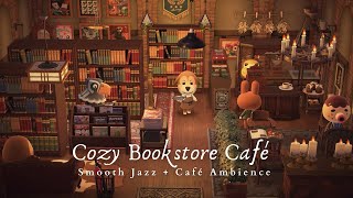 Cozy Bookstore Café 📚 Café Ambience Chatter  Smooth Jazz Piano Music 1 Hour Loop 🎧 Study Work Aid [upl. by Alrac564]