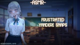 ASMR ROLEPLAY ♡frustrated yandere snaps at you♡ binauralF4A [upl. by Adnorahc109]