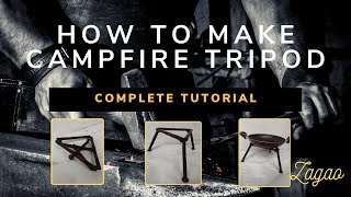 How to make Campfire Tripod in 5 minutes [upl. by Isadore703]