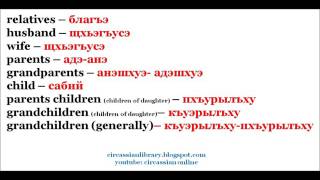 Family Part 2  circassian language [upl. by Dabney]