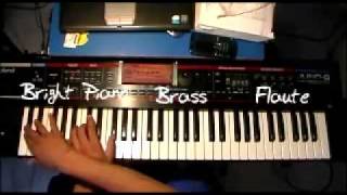 Penny Lane cover piano brass flaute Roland Juno G [upl. by Bilat]