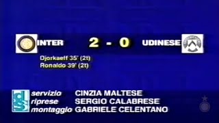 InterUdinese 20 199798  Domenica Sportiva DjorkaeffRonaldo [upl. by Marela]