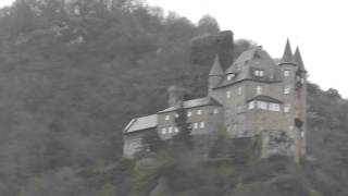 Katz Castle on Rhine River Germany [upl. by Anerroc]