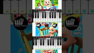 Yes Yes Playground Song Vs Johny Johny Yes Papa Song  Easy piano Tutorial shorts [upl. by Cristi]