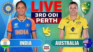 🔴Live Australia Women vs India Women  3rd ODI  Live Cricket Score amp Commentary [upl. by Cis]