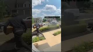 Porch Pirates Battle For Package mustwatch camera caught funnytrending [upl. by Claiborne]