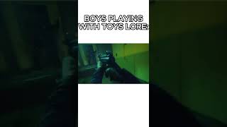 Boys playing with toys lore memes boy toys action shorts [upl. by Retsevlis]