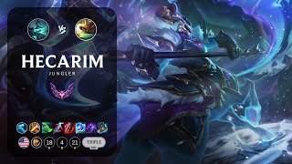 Hecarim Jungle vs Rammus  NA Master Patch 142 [upl. by Aurora]