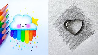 Fun and Easy Drawing Tricks Simple Pencil Drawing Tutorials [upl. by Audette726]