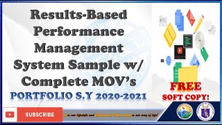 ResultsBased Performance Management System w Complete MOVs  Portfolio SY 20202021 [upl. by Blaire878]