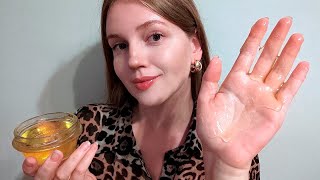 ASMR Honey Face Massage Unintelligible Whispers 2 Hours [upl. by Reed47]