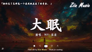 WiFi 歪歪  大眠（LOFI）「都快忘了怎樣戀一個愛 我被虛度了的青春」【動態歌詞】♪ ZiinMusicuf1ut [upl. by Desma]