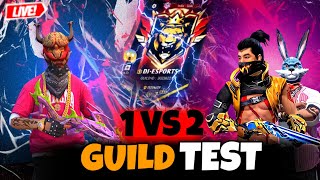 HARDEST GUILD TEST FF  FREE FIRE LIVE CUSTOM ROOM GIVEAWAY  FREE FIRE LIVE GUILD TESTING class [upl. by Fawne]