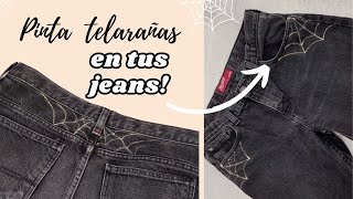 Crea telarañas en jeans con técnicas de ilustración 🕸️ [upl. by Eidualc327]