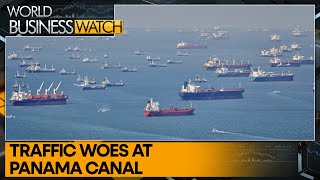 Huge spike in waiting time at the Panama Canal  World Business Watch  WION [upl. by Annaxor]