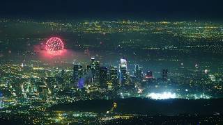 LA Fireworks from Mount Wilson [upl. by Raeann485]