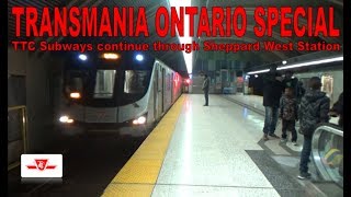 TO SPECIAL  TTC Subways continue through Sheppard West Station [upl. by Yesrej]