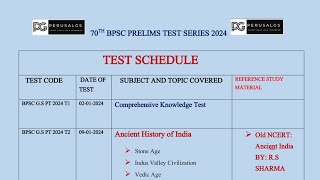 70Th Bpsc Prelims Test Series  Detailed Schedule  युद्ध शुरू [upl. by Boice811]