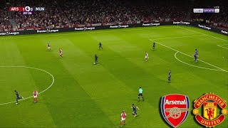 Arsenal vs Manchester United  English Premier League 2425  Realistic PES 2025 Simulation Gameplay [upl. by Noelyn]