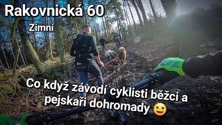 Rakovnická 60 Zimní  Cyklisti VS Běžci [upl. by Myrtice]