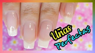 MANICURE FACIL EN CASA PARA TENER UÑAS LARGAS ♥♥♥ NailArt By Andy [upl. by Horter476]