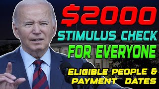 IRS ANNOUNCES NEW 2000 STIMULUS CHECK FOR EVERYONE  CRITERIA CHANGED  KNOW ELIGIBILITY amp DATES [upl. by Motteo554]