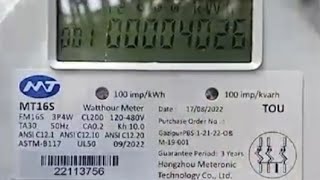 3phase meter display reading [upl. by Camey]