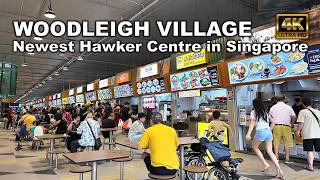 Woodleigh Village Hawker Centre  newest hawker centre in Singapore Full Tour 2024 [upl. by Donelson]