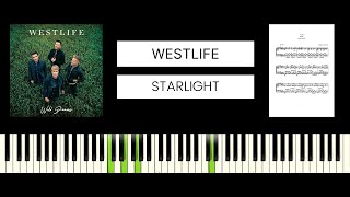 Westlife  Starlight BEST PIANO TUTORIAL amp COVER [upl. by Inafit94]