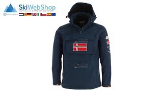 Geographical Norway Target blue  Softshell Ski jacket men  SkiWebShop [upl. by Langham]