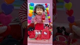 CÓMO SER de color ROJO schoolsupplies aniyona kawaii muñecas videosparaniños short [upl. by Lodhia234]