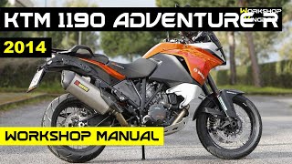 KTM 1190 Adventure R 2014 Workshop Service Repair Manual  English  PDF Download [upl. by Reprah]