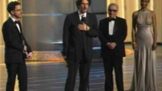 The Coen Brothers winning an Oscar® for Directing quotNo Country for Old Menquot [upl. by Vinson]