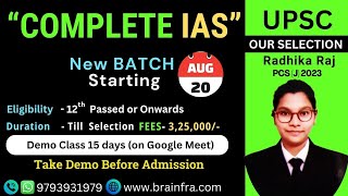 Complete IAS Course 202526  UPSC IAS Online Offline Live Classes  IAS Coaching in Hindi English [upl. by Holmes94]