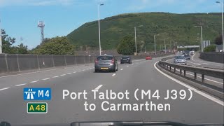 GB M4A48 Port Talbot M4 J39 to Carmarthen A40 [upl. by Eulalee328]