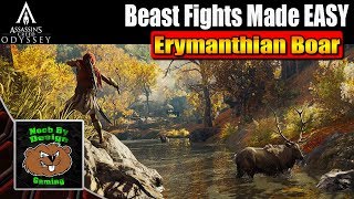 Assassins Creed Odyssey  How to Beat the Erymanthian Boar  Beast Fights made Easy [upl. by Knowles]