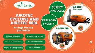 Spraying Machines for Mango Orchards  Airotec Cyclone amp Airotec Turbo  1500 amp 600 Liter Sprayers [upl. by Dulcea]