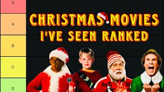 Christmas Movies I’ve Seen Ranked TIER LIST [upl. by Ettolrahc]